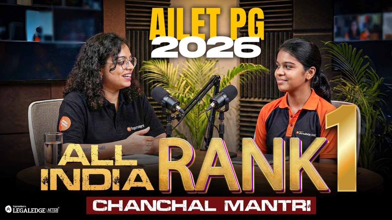 AILET PG 2026 AIR 1 Interview with Chanchal | Toppers&rsquo; talk with Priyanka Ma&rsquo;am
