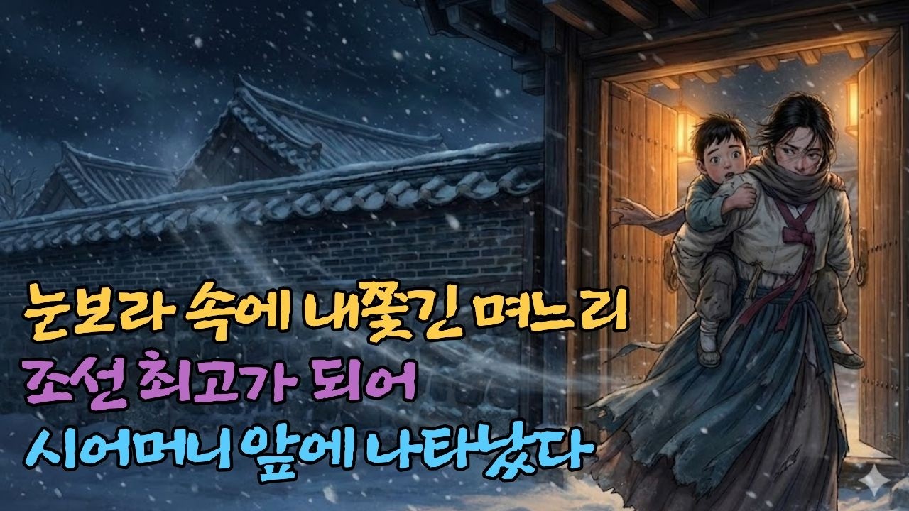 시어머니가 눈보라 속에 내쫓은 며느리, 거지가 된 시어머니가 그 앞에 무릎을 꿇다ㅣ조선 야담 | 옛날이야기 | 조선시대이야기 | 한국민담 | 오디오북 | 야담 |