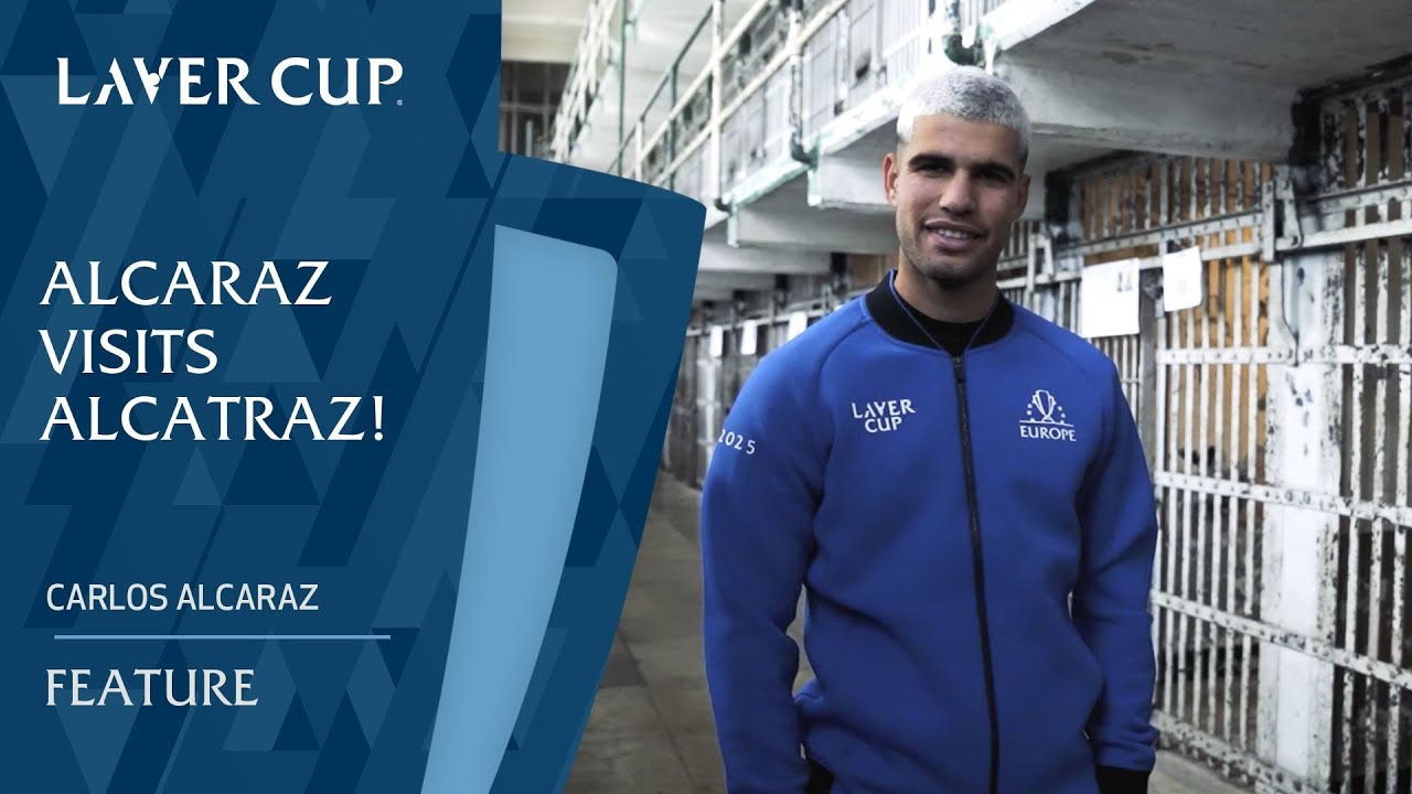 Carlos Alcaraz Visits Alcatraz Prison | Laver Cup 2025