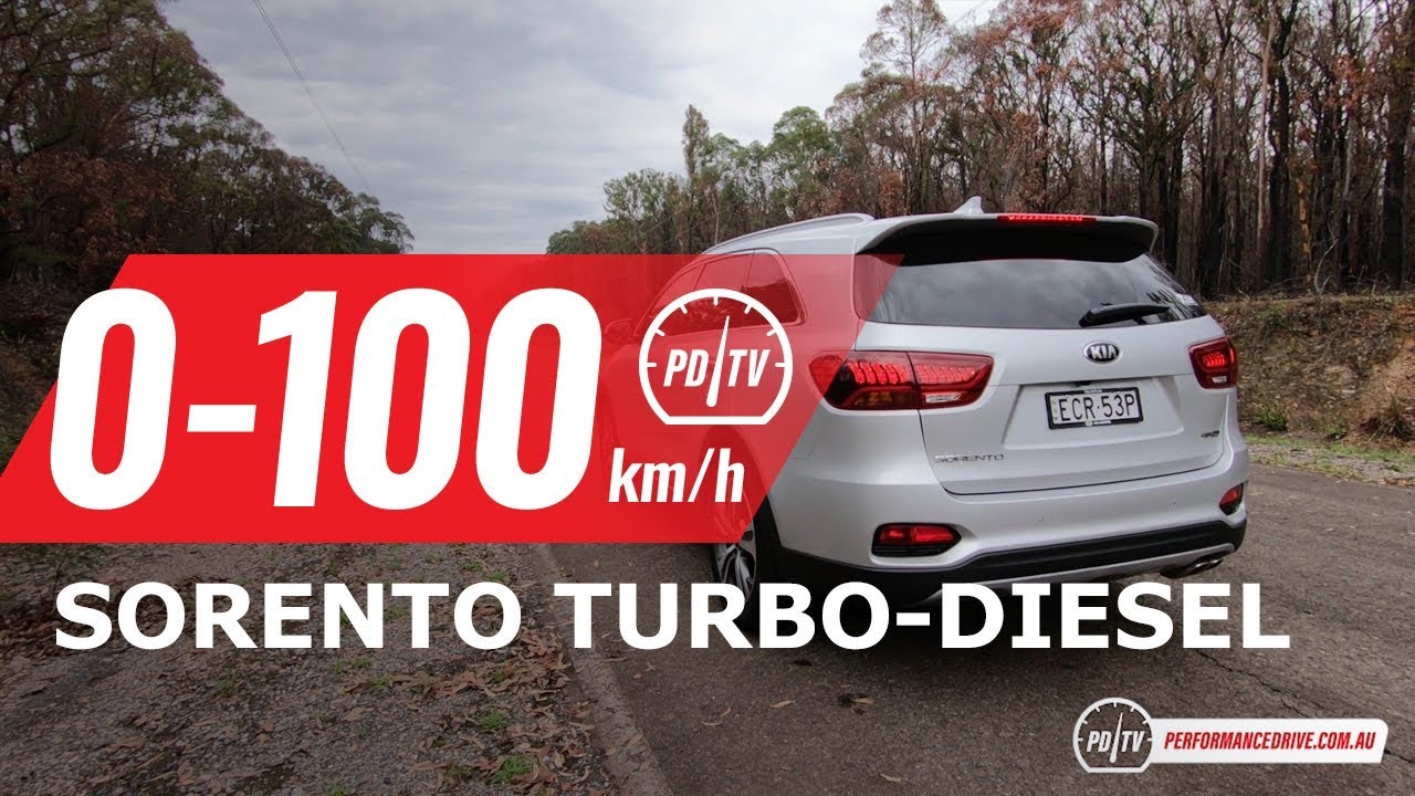 2020 Kia Sorento GT-Line diesel 0-100km/h & engine sound