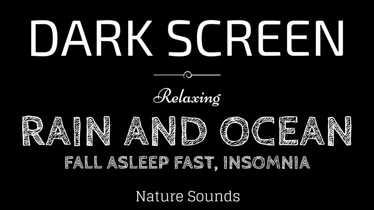 RAIN and OCEAN WAVES Sounds for Sleeping | TRY LISTENING for 1 minutes | Fall Asleep Fast, Insomnia