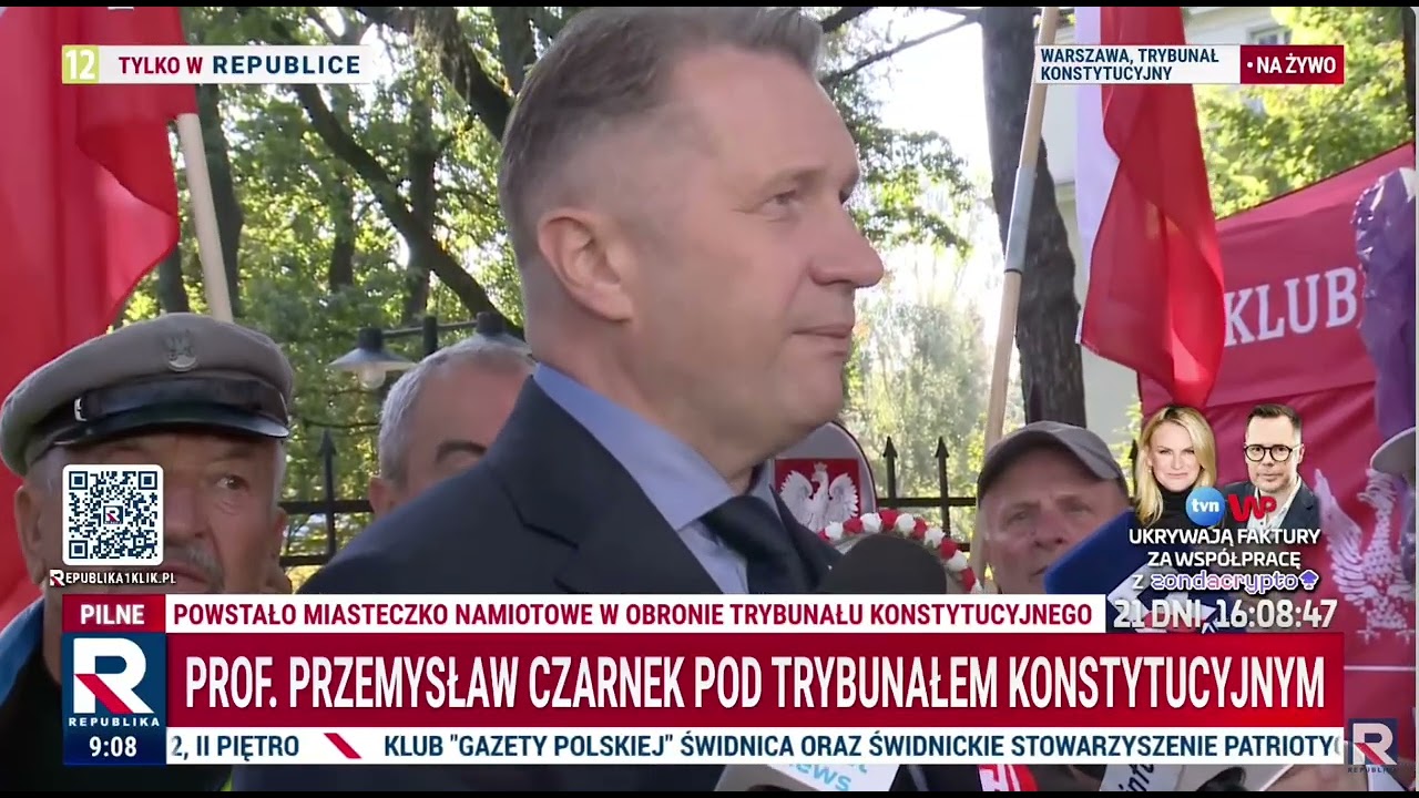 Na żywo! Czarnek pod Trybunałem Konstytucyjnym! ,,CZARZASTY ŁAMIE PODSTAWOWE PRAWA!!''