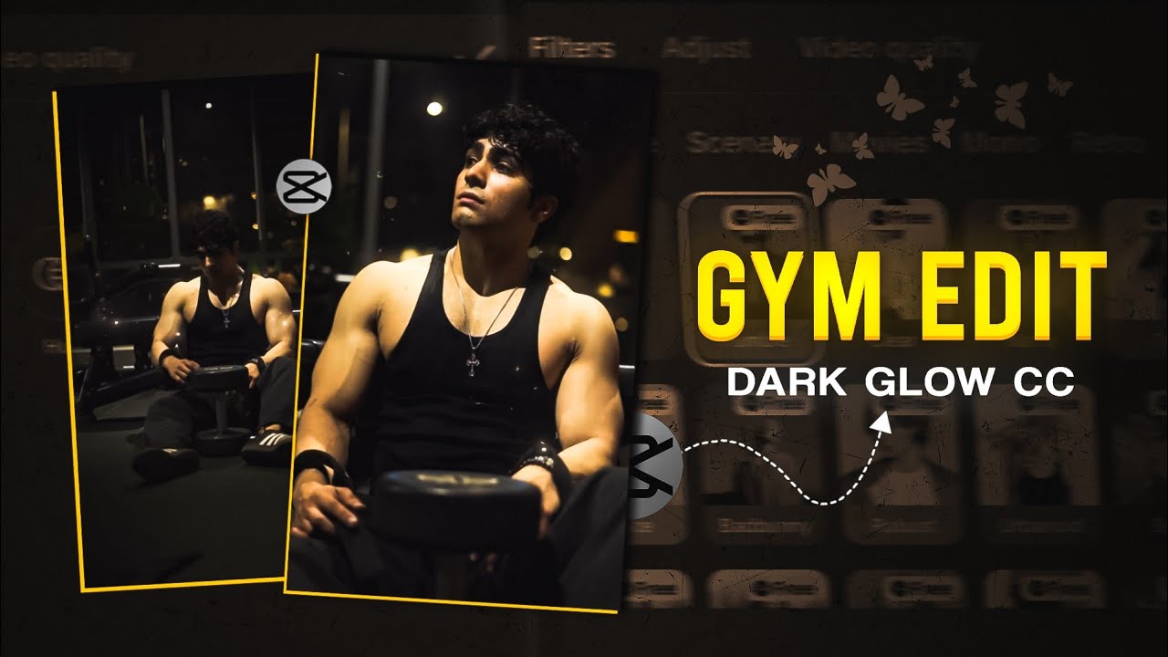 How To Create Gym Dark Glow CC Colour Grading in Capcut | Like Ae