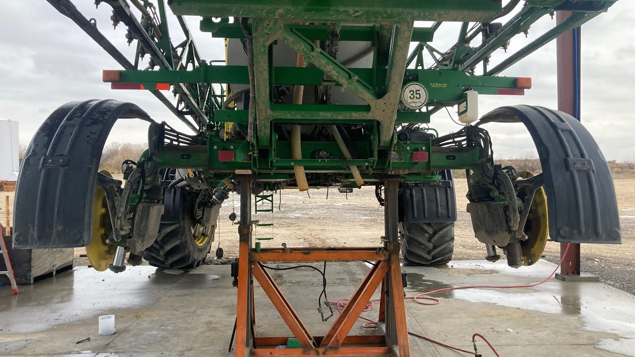 How to change shims on John Deere R4038 Sprayer
