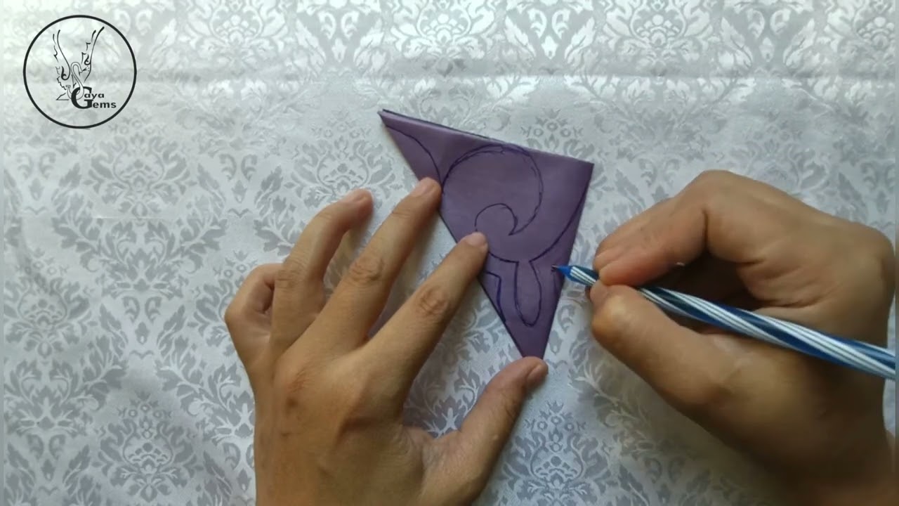Ою-өрнек / Ою сызып үйренеміз / Қошқар мүйіз оюы / Оңай, әрі жылдам😊