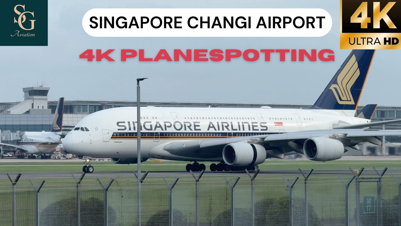 10 MINUTES of PLANE SPOTTING AT SINGAPORE CHANGI AIRPORT 🇸🇬