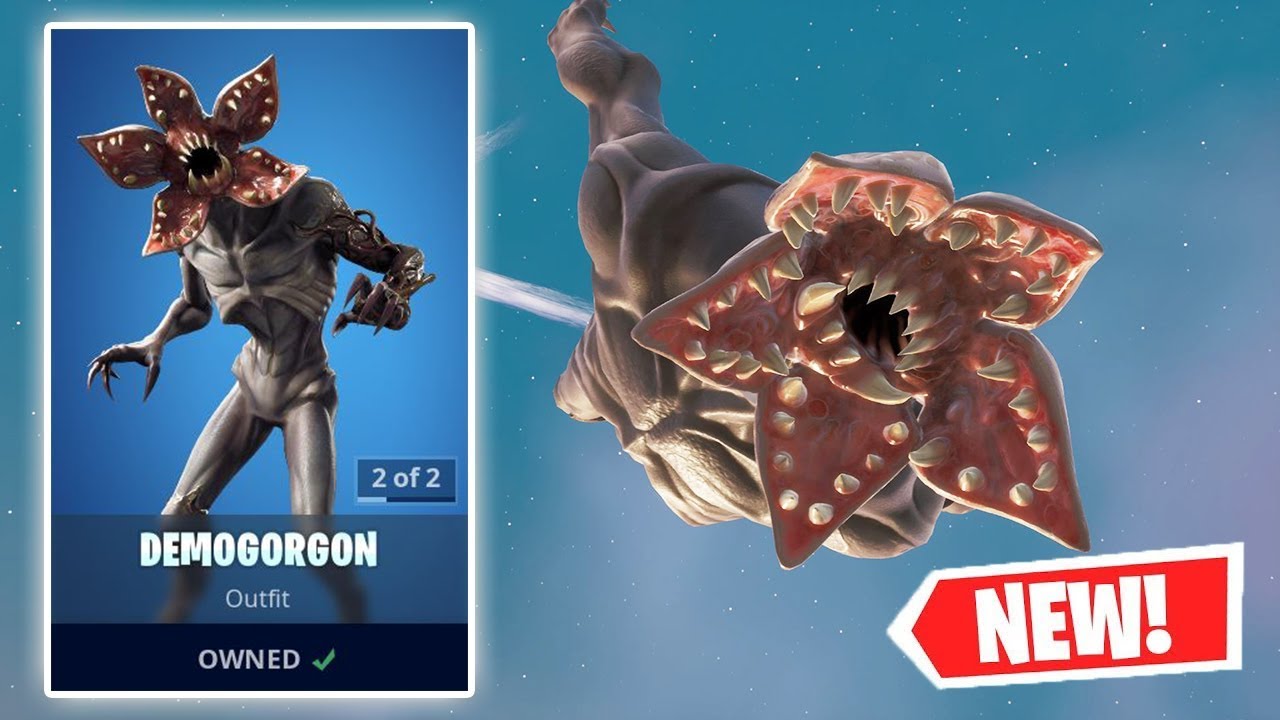 NEW DEMOGORGON Skin Gameplay in Fortnite!