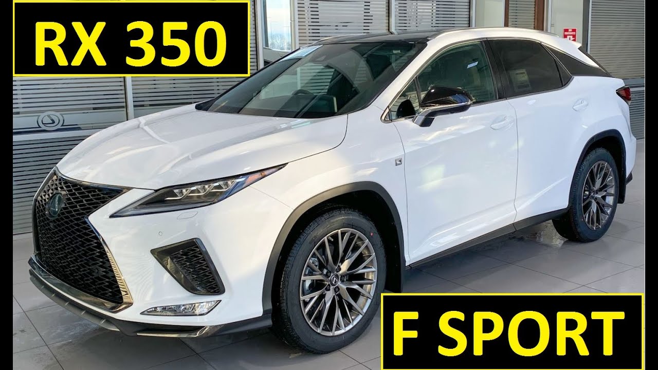 2020-2021 Lexus RX 350 F Sport Series 2 and 3 Eminent White with Red Leather interior