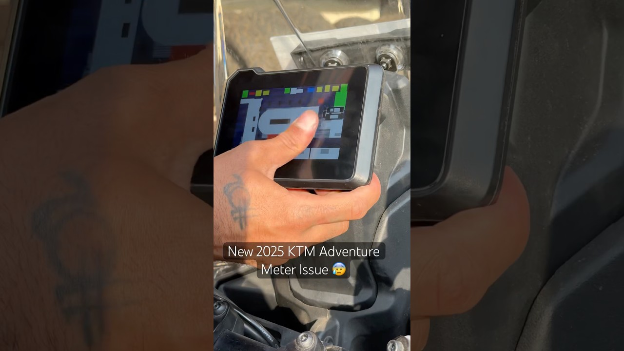 New 2025 KTM Adventure Meter Issue 😰 #ktmadventure #ktm #ktmadventure390 #issue #problem