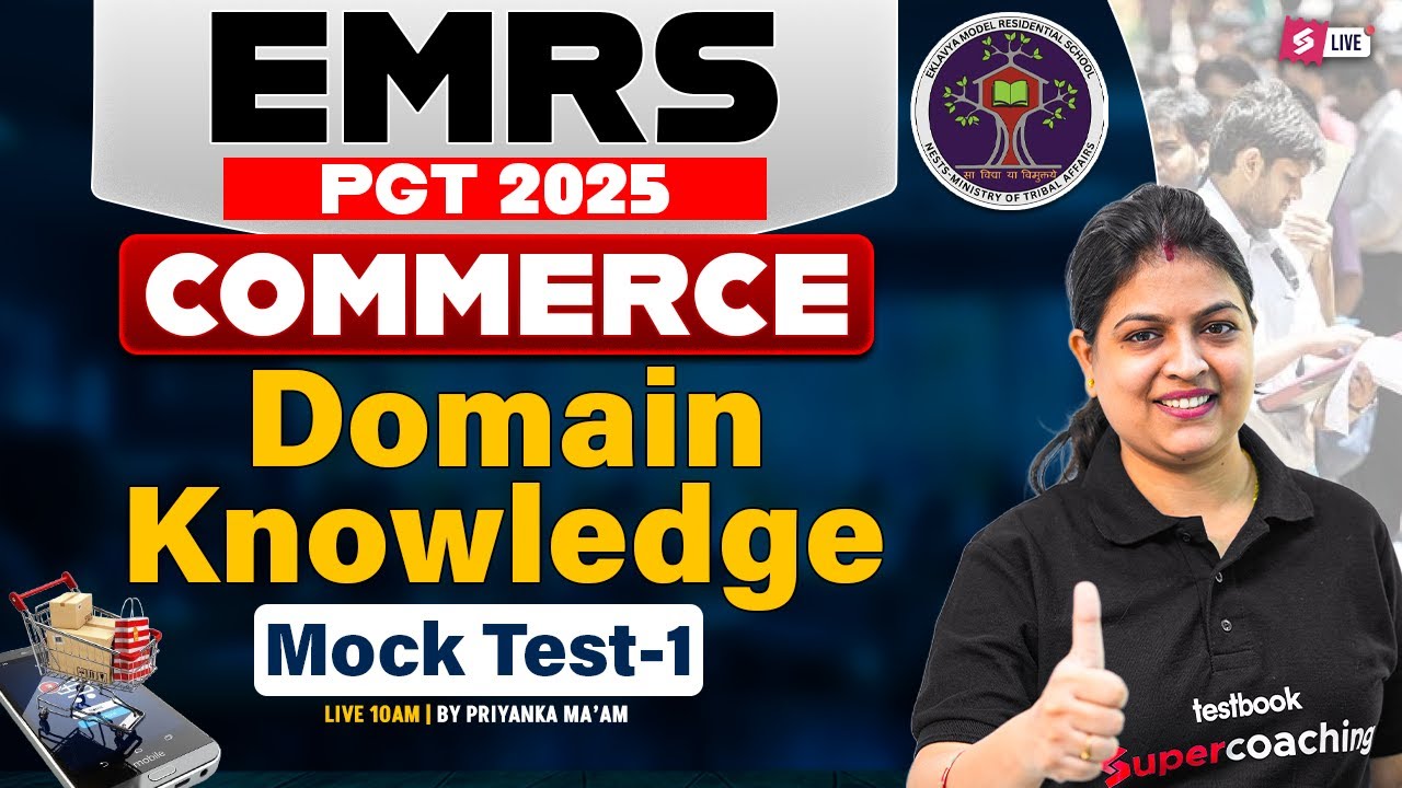 EMRS PGT Commerce Classes 2025 | EMRS PGT Commerce Mock Test 1 By Priyanka Mam
