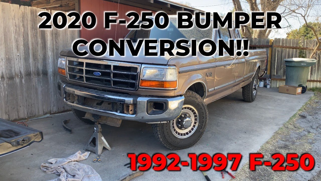 2020 F-250 Bumper Conversion on my 1992 F-250! (1992-1997)