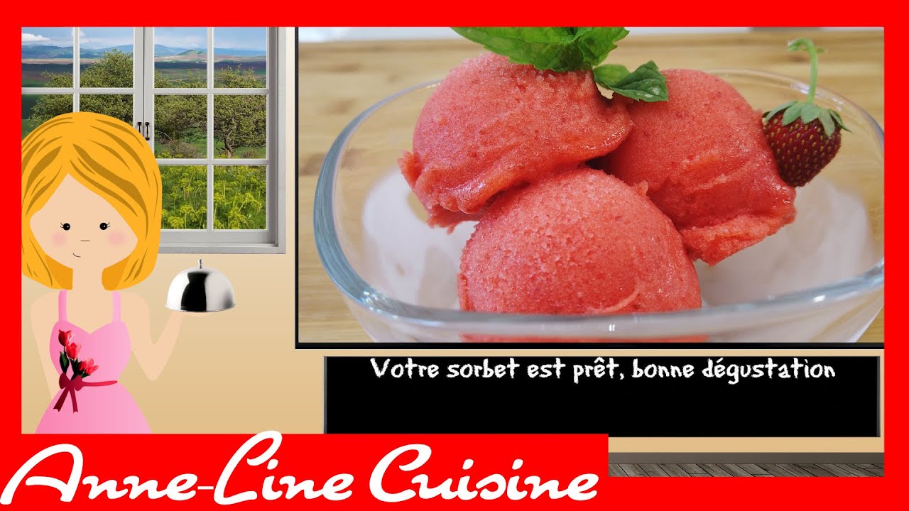 Sorbet aux fraises (Gelato Expert de Magimix)