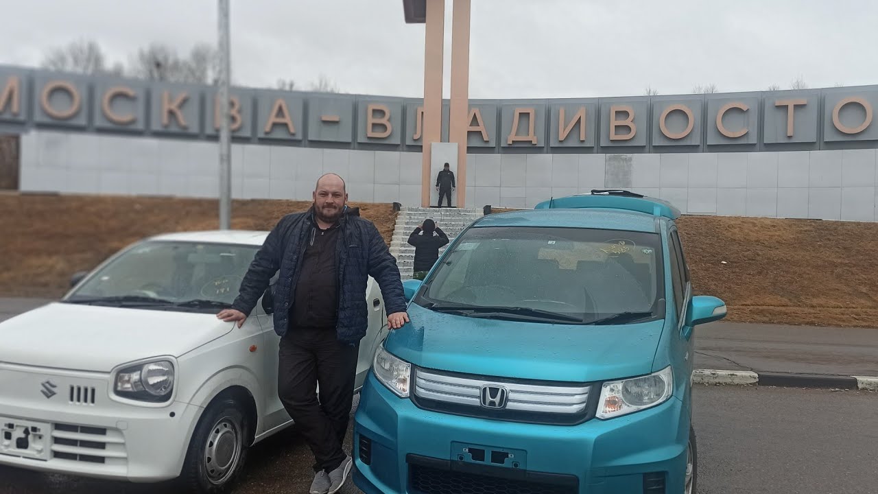 Перегон Suzuki Alto и Honda Freed Spike.