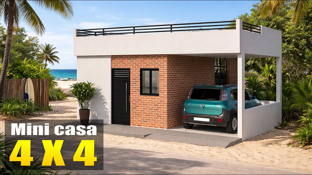 MINI CASAS 4x4 + garagem e mirante