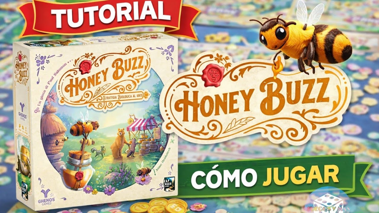 HONEY BUZZ | Cómo se juega | TUTORIAL FÁCIL | Colmenas, miel y estrategia