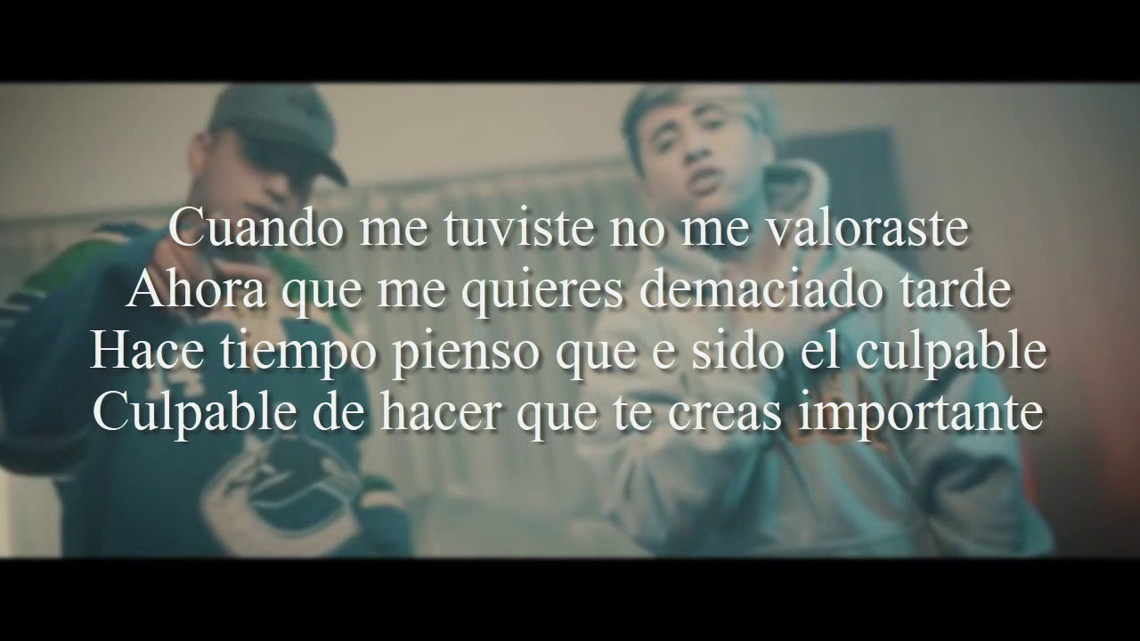 FMK FT. KODIGO - AHORA NO (LETRA OFICIAL)