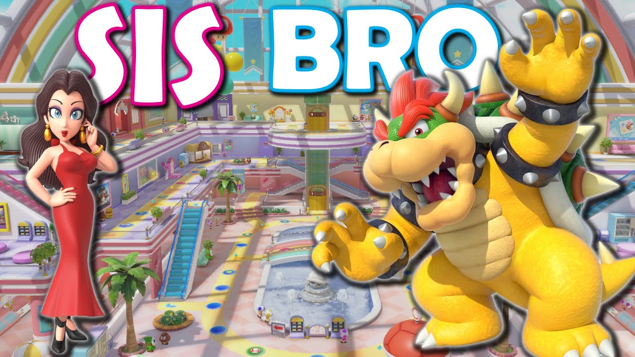 SHOPPING MALL BOARD - 2 PLAYERS!! Super Mario Party Jamboree *BRO VS SIS!!* (Rainbow Galleria)