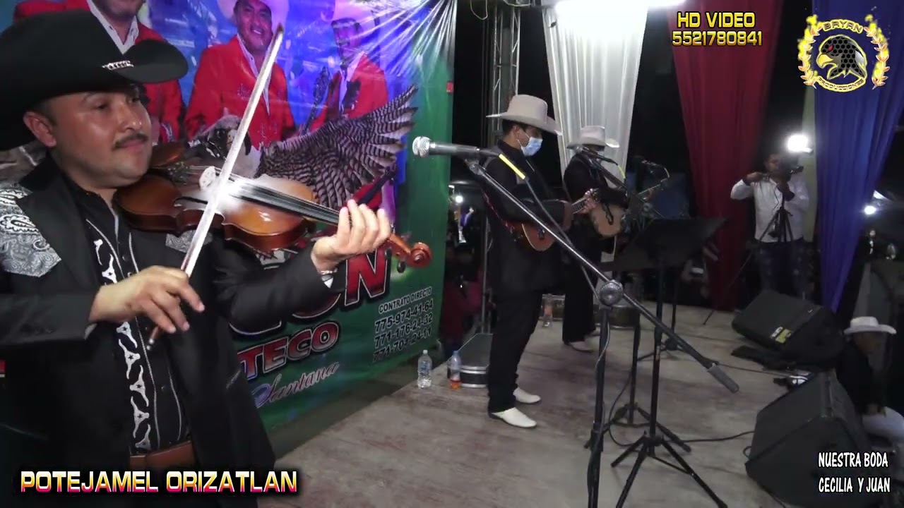 HALCON HUASTECO tema a ritmo de huapango 3 en  gandiosa boda de CECILIA Y JUAN EN POTEJAMEL ORIZATLA