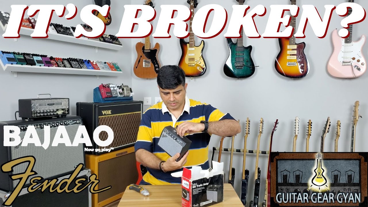 Распаковка усилителя Fender Mini '65 Twin Amp, купленного в Bajaao.