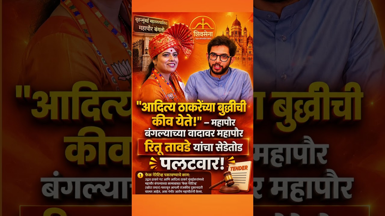 आदित्य ठाकरेंच्या बुद्धीची कीव येते#RituTawde#AdityaThackeray#UddhavThackeray#ShivSenaUBT#BJP#shorts