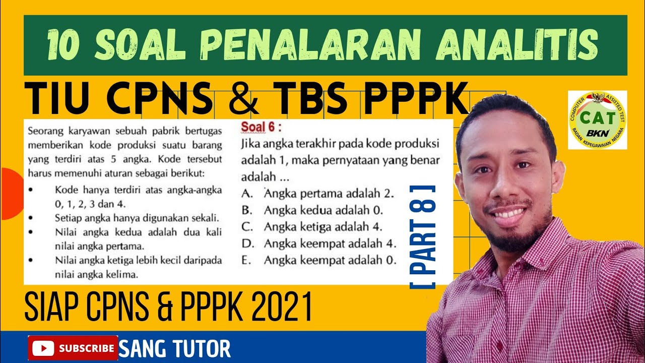BAHAS TUNTAS Kemampuan Verbal | Penyelesaian Soal Penalaran Analitis | TIU CPNS  & TBS PPPK 2021