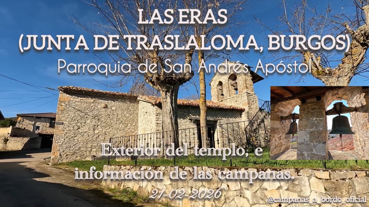 Las campanas de Las Eras (Junta de Traslaloma): Parroquia de San Andrés Apóstol.