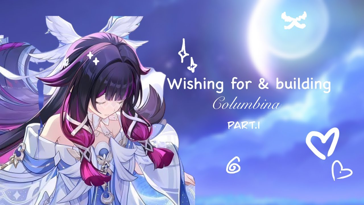 🌙Wish for + build columbina with me!| cozy genshin gameplay