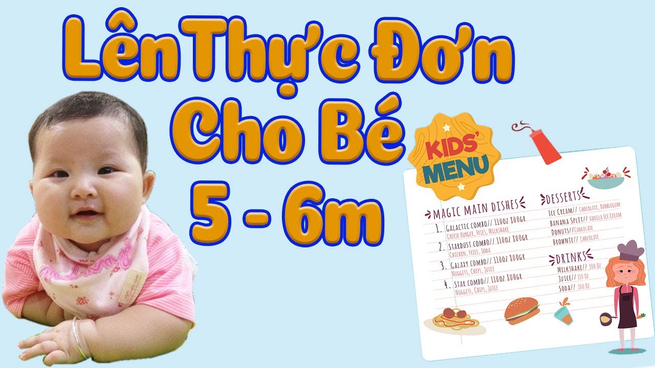 Cách lên THỰC ĐƠN ĂN DẶM đủ dinh dưỡng cho bé 5 - 6 Tháng theo ăn dặm Kiểu Nhật + Truyền Thống & BLW