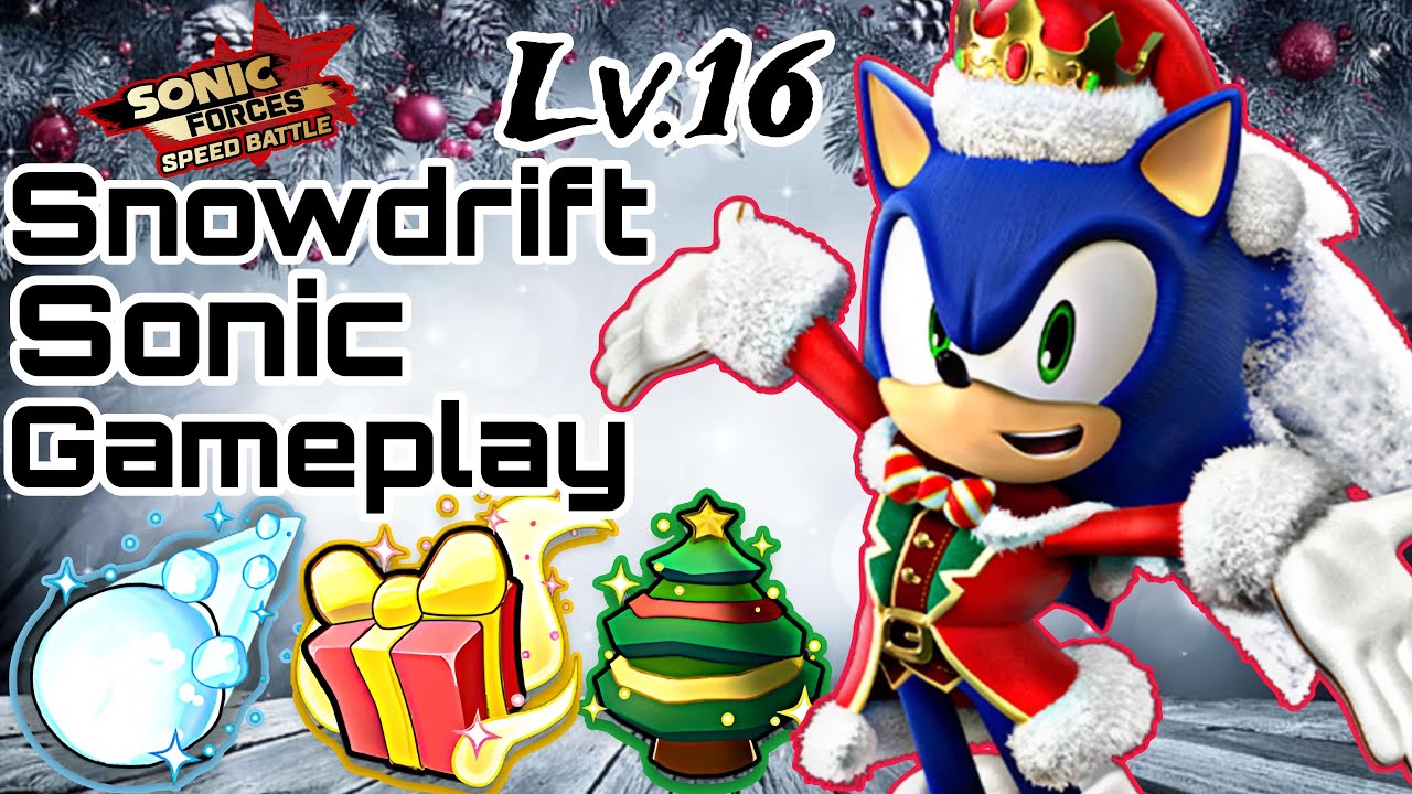 Sonic Forces Speed Battle 🟦❄️ Can Snowdrift Sonic take down VHS? ❄️ Gameplay ❄️🟦