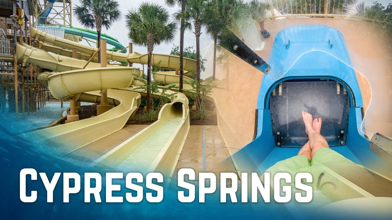 Amazing Waterpark Near Orlando: Cypress Springs at Gaylord Palms (All Waterslides Onride)