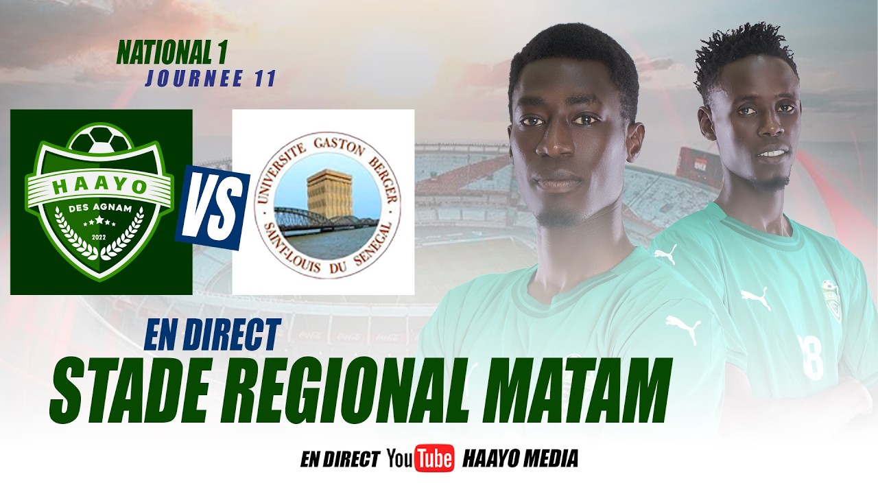[LIVE] 11e journée National 1  - HAAYO AGNAM VS USC SAINT LOUIS