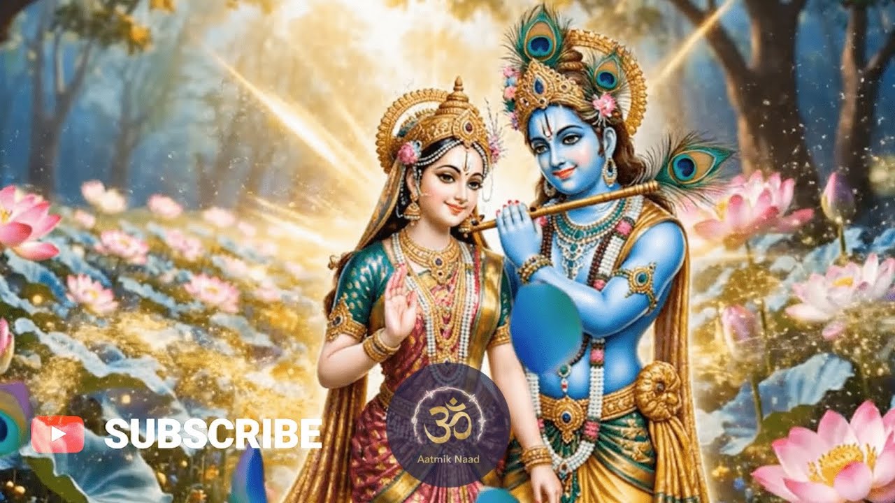 Radhe Krishna Radhe Krishna 💖 Divine Love Meditation Music for Inner Peace & Calm Mind | Aatmik Naad