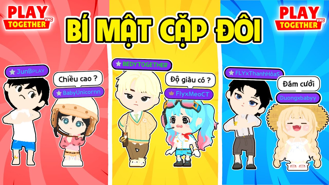 PLAY TOGETHER | BEDY TI.ẾT L.Ộ NHỮNG BÍ MẬT CỦA CÁC CẶP ĐÔI POPE TEAM