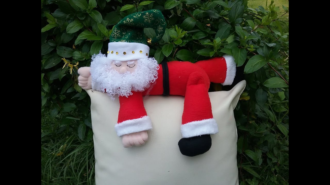 Santa Dormilón En Tela Polar