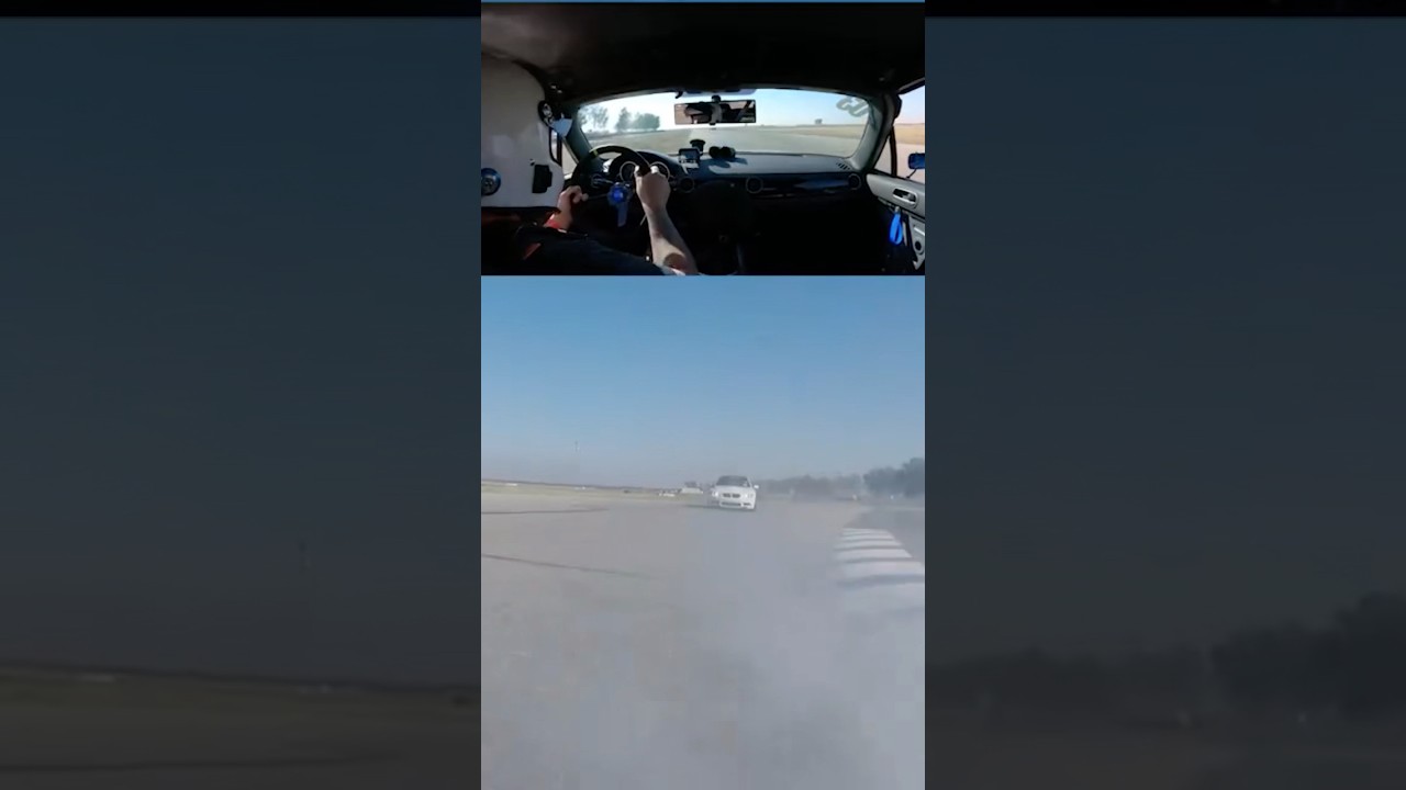 NC Miata loses oil filter housing on track. #cars #miata #track #racing