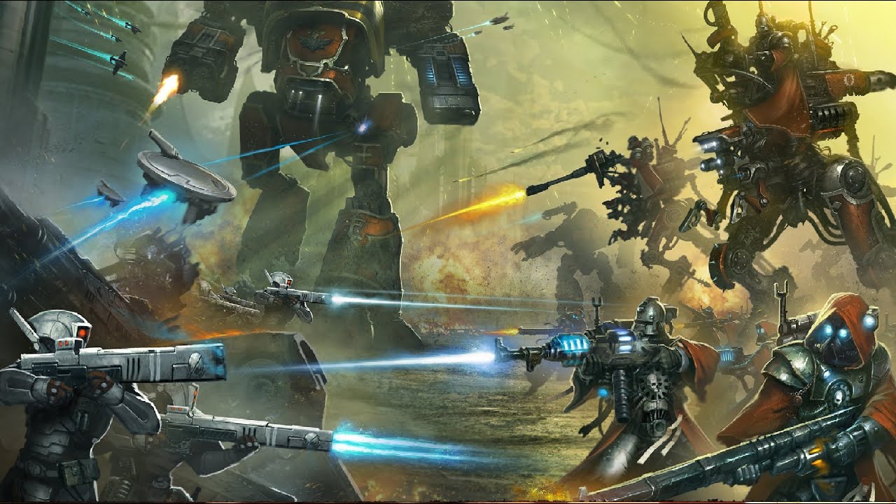 El dia que los Tau enfrentaron humanos controlados por IA de la edad oscura #warhammer40k