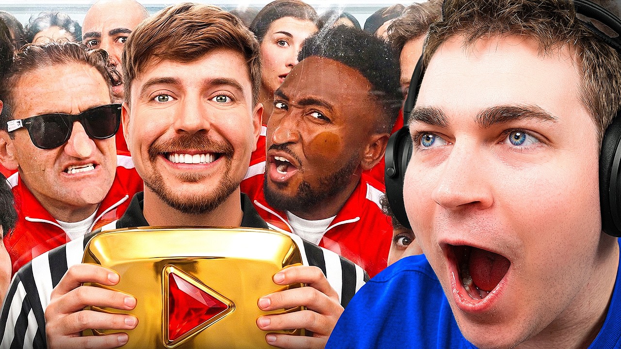 Steak реагирует на то, как 50 легенд YouTube сражаются за $1 000 000