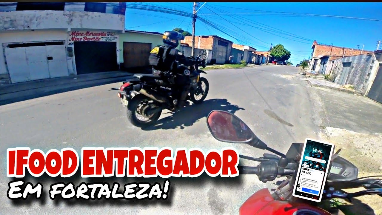 RODEI IFOOD ENTREGADOR EM DIA DE DEMANDA BAIXA EM FORTALEZA!