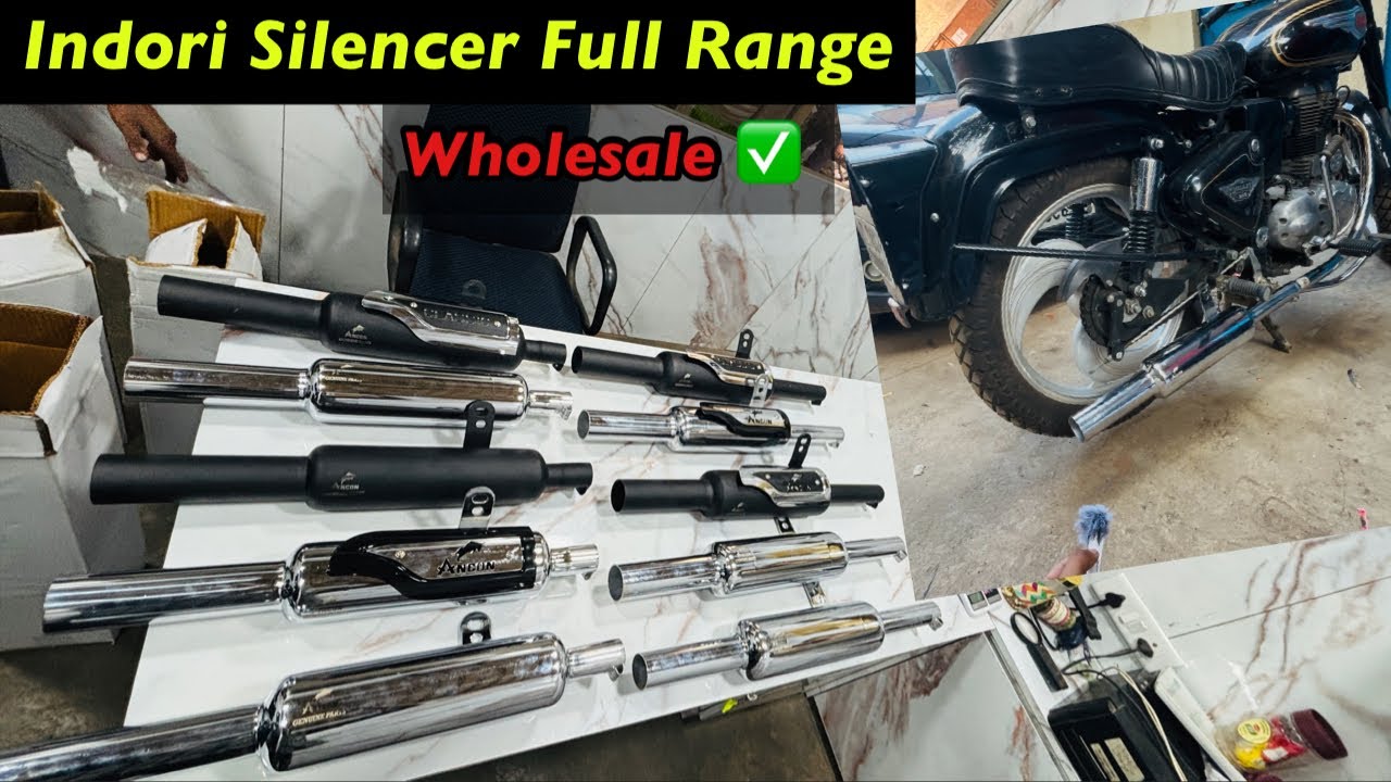 Indori Silencer For Royal Enfield🔥 (Wholesale) | Bullet silencer Wholesale Rate | ANCON ✅