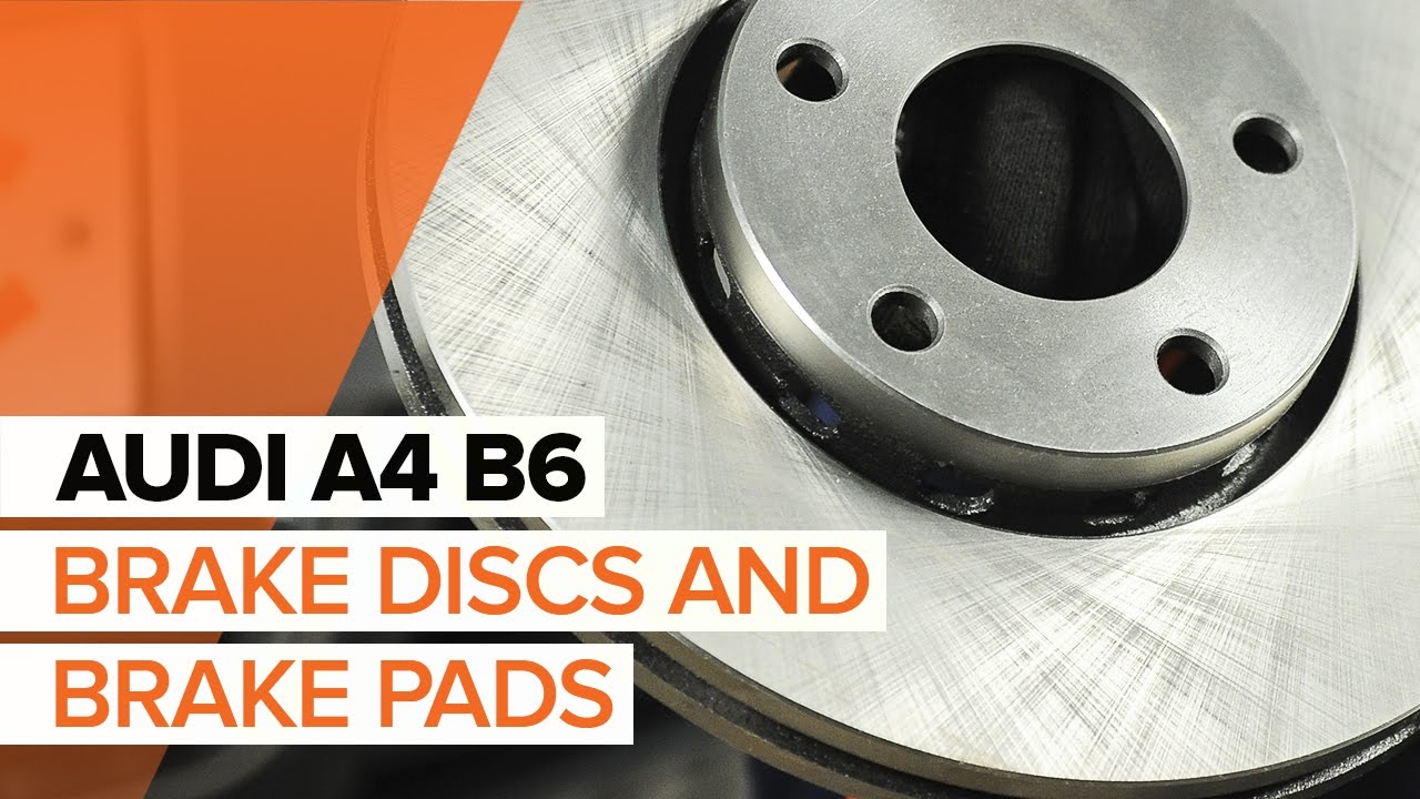 How to change front brake discs and front brake pads on AUDI A4 B6 TUTORIAL | AUTODOC