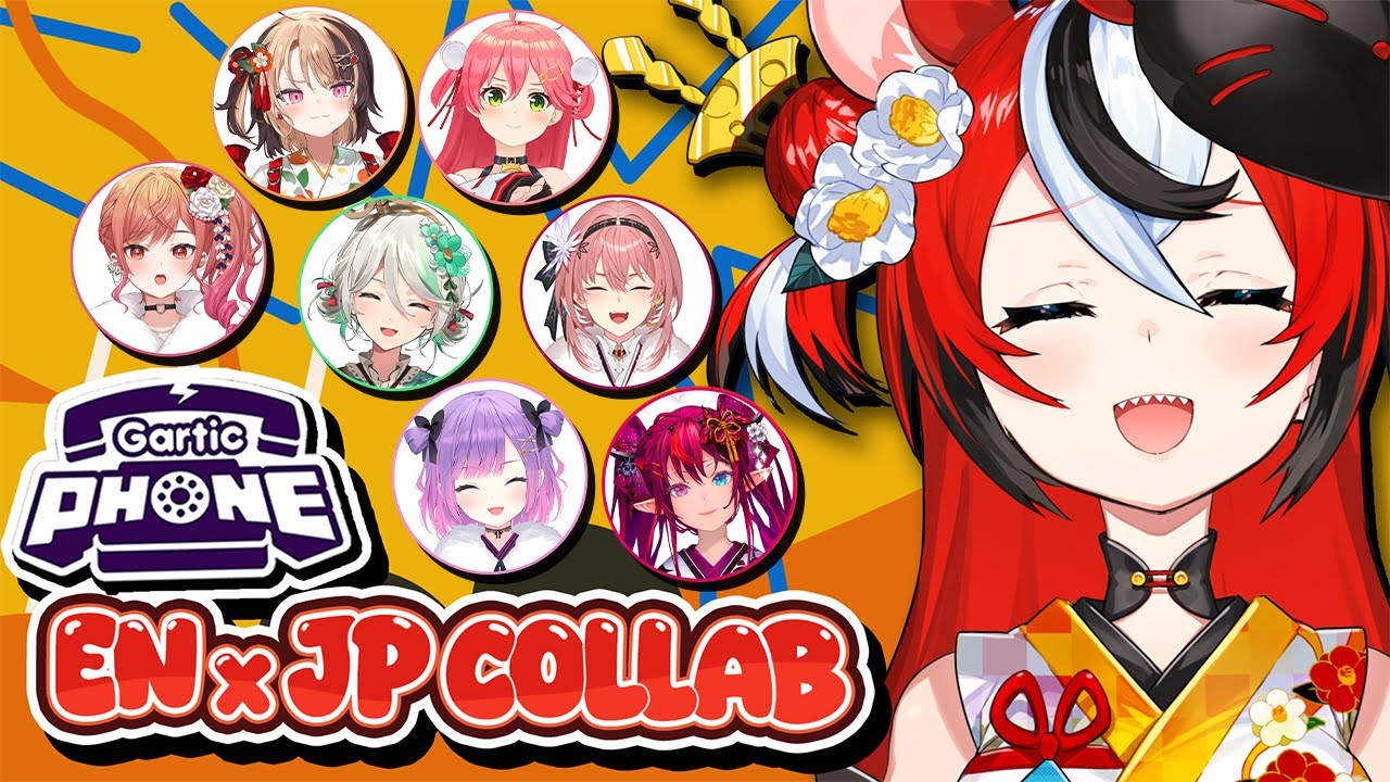 ≪HOLO EN + JP GARTIC PHONE≫ Just a stream full of Passion.