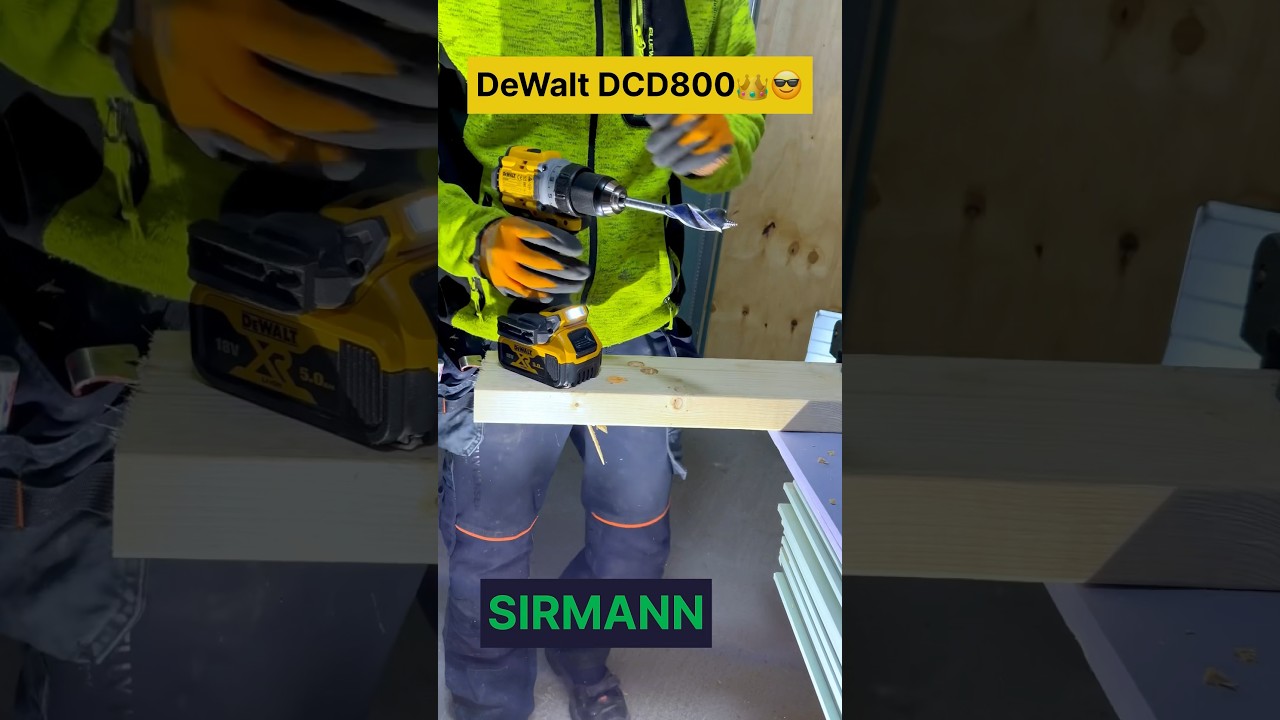 DeWalt DCD800 vs Bosch GSR-18V 90 C #shorts #dewalt #bosch #carpenter  #sirmann