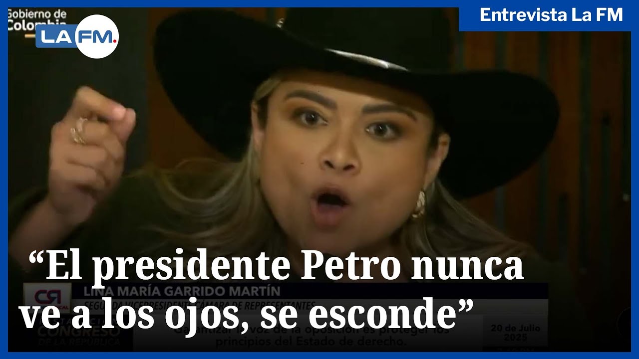 Lina María Garrido volvió a lanzar duras críticas al presidente tras su réplica en el Congreso