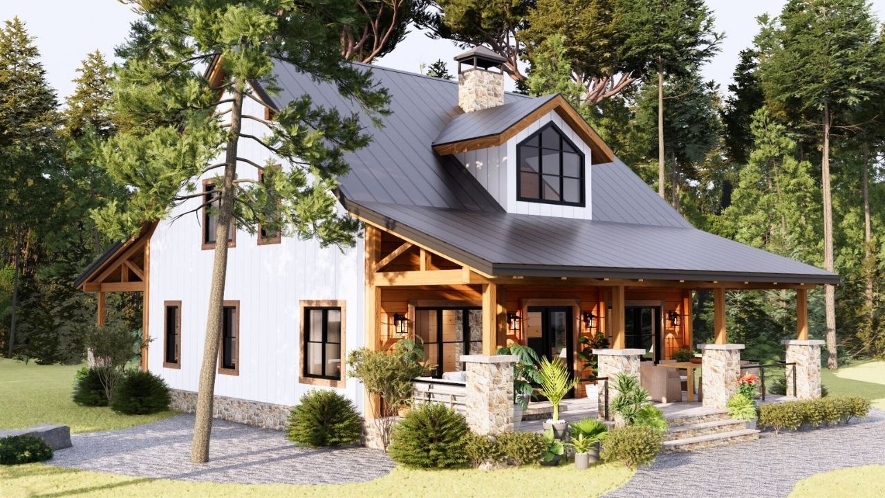 36'x36' This Beautiful Farmhouse Will Make You Feel at Home Instantly