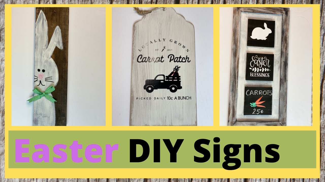 EASTER DIY SIGNS | Cheap and Easy