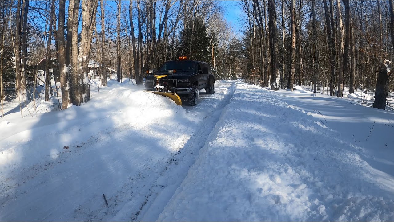 Plowing after Maine Winter Storm January 2022