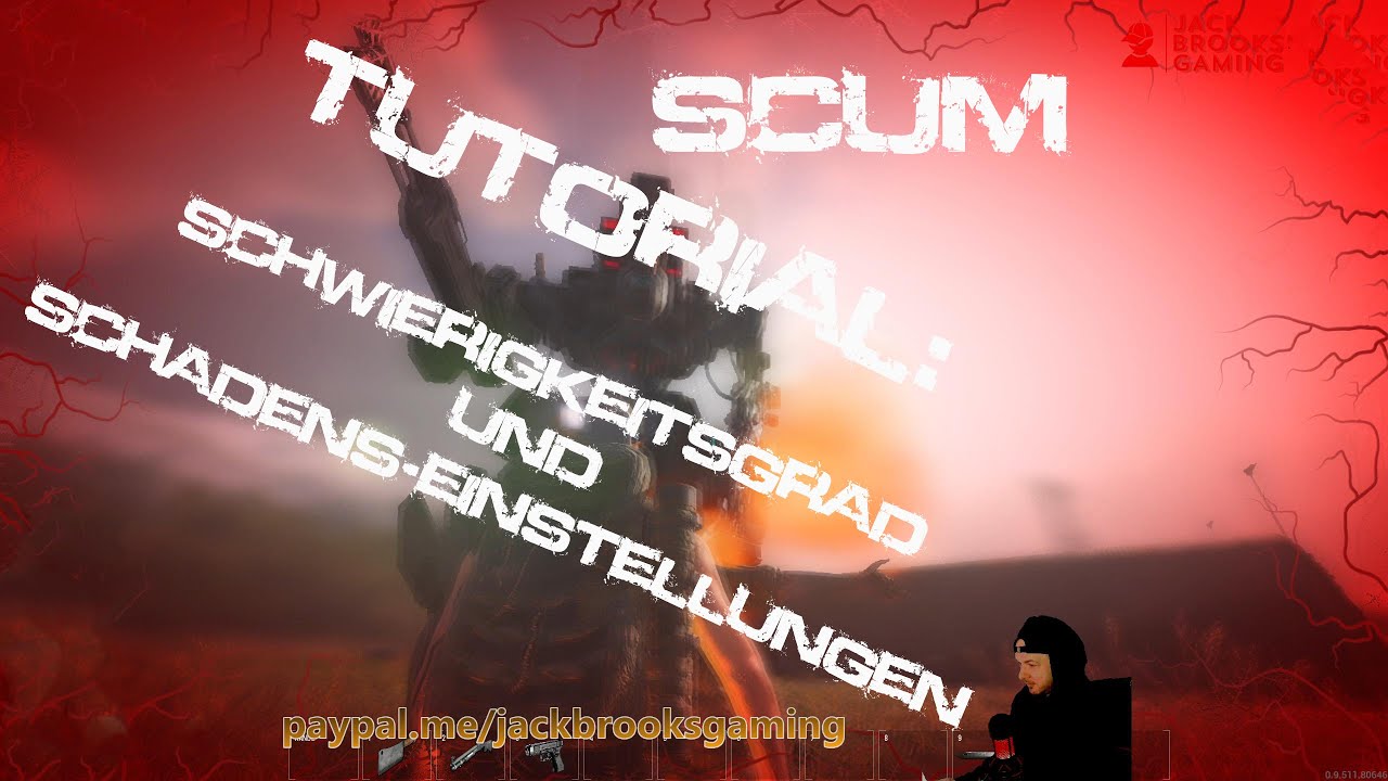 SCUM | ANFÄNGER-GUIDE |  Schwierigkeitsgrad und Schäden anpassen