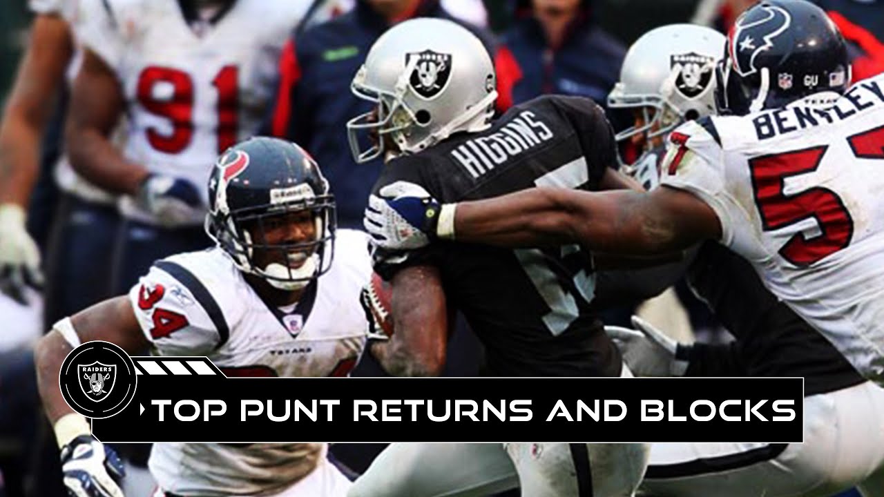 Raiders’ All-Time Memorable Punt Returns | Raiders | NFL