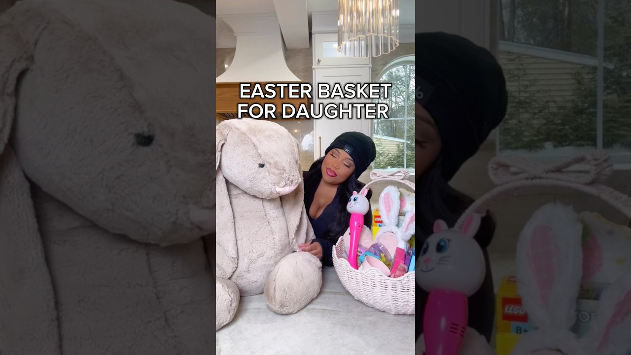 Her reaction is everything 🤩 #easterbasket #giftideas #momlife #giftbasket #sahm #easter #asmr