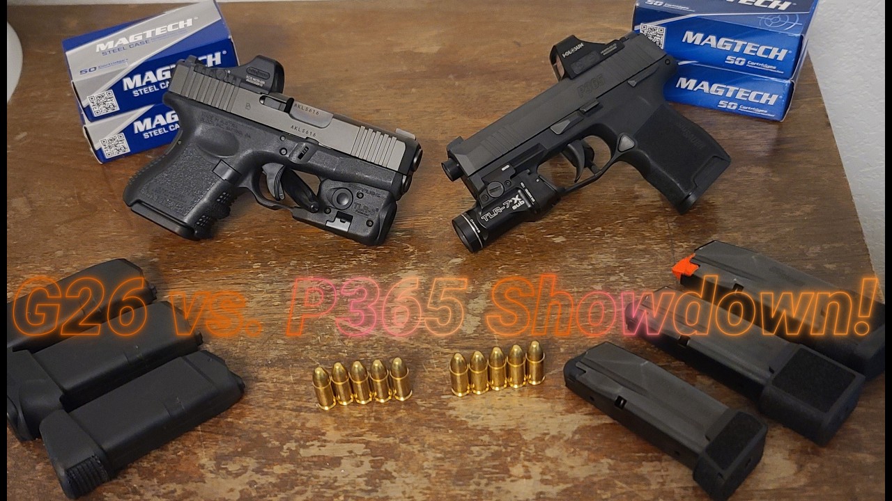Sig P365 vs Glock 26 &ndash; Concealed Carry Showdown! #gunreview #edc #trending